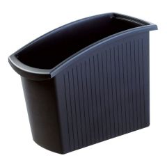 Photo Corbeille à papier rectangulaire 18 litres - Noir : HAN MONDO