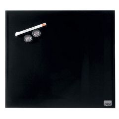 Photo Tableau magnétique en verre Diamond - 450 x 450 mm - Noir : NOBO 1903951