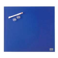Photo Tableau magnétique en verre Diamond - 450 x 450 mm - Bleu : NOBO réf. 1903953