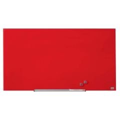 Photo Tableau magnétique en verre - Rouge - 933 x 559 mm : NOBO Diamond 1905184