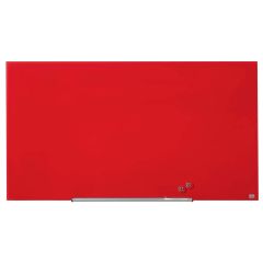 Photo Tableau magnétique en verre - Rouge - 1260 x 711 mm : NOBO Diamond 1905185