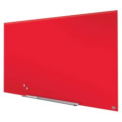 Photo Tableau magnétique en verre - Rouge - 1883 x 1053 mm : NOBO Diamond 1905186