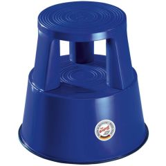 Photo Tabouret marche pied à roulettes - Bleu WEDO