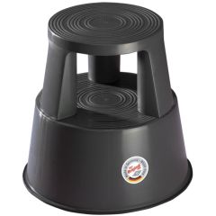 Photo Tabouret marche pied à roulettes - Gris WEDO
