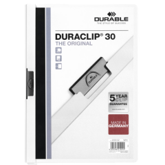 Photo Chemise de présentation A4 à clip - Blanc (DURABLE 2200-02)