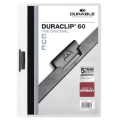 Photo Chemise de présentation A4 à clip - Blanc (DURABLE 2209-02)