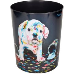 Photo Corbeille à papier - 13 litres - Chien coloré LAUFER