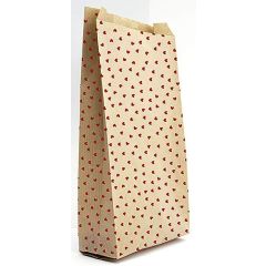 Pochette d'emballage en papier kraft - 110 x 210 mm - Coeurs CLAIREFONTAINE