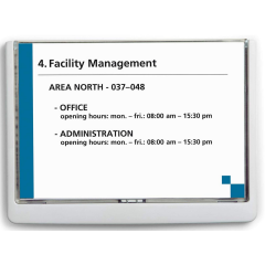 Photo Plaque de porte Blanc Click Sign - 210 x 148,5 mm DURABLE 4866-02