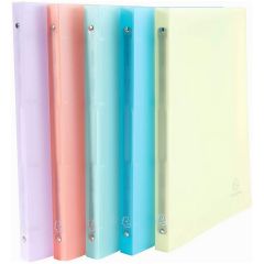 Photo Classeur souple - 4 anneaux de 15 mm - Assortiment EXACOMPTA Chromaline Pastel