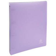 Photo Classeur semi-rigide - 4 anneaux de 30 mm - Mauve EXACOMPTA Chromaline Pastel