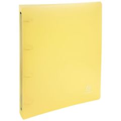 Photo Classeur semi-rigide - 4 anneaux de 30 mm - Jaune EXACOMPTA Chromaline Pastel