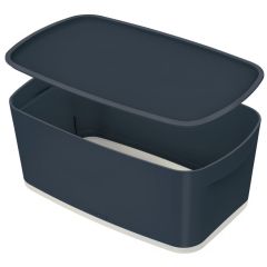 Photo Boîte de rangement avec couvercle - 5 litres - Gris LEITZ My Box Cosy