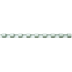Photo Baquette à relier Blanc 6 mm 21 anneaux Fellowes 5330003