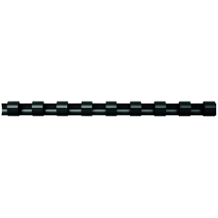 Photo Baquette à relier Noir 12 mm 21 anneaux Fellowes 5331502
