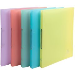 Photo Classeur souple - 2 anneaux de 15 mm - Assortiment EXACOMPTA Chromaline Pastel