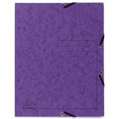Photo Chemise imprimée à élastiques - 3 rabats - Violet EXACOMPTA
