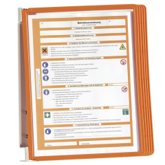 Photo Pupitre à fixation murale - Gris / orange : DURABLE VARIO Lot de 5