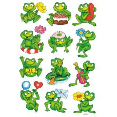 Photo HERMA : Lot de 36 stickers en papier - Grenouilles - 5601