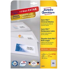 Photo Étiquettes adhésives - 38 x 21,2 mm - Blanc AVERY Lot de 1950