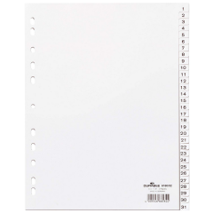 Photo DURABLE : Jeu de 31 intercalaires numériques 6160-02