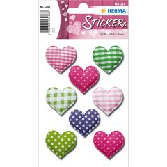 Photo HERMA : Lot de 8 stickers MAGIC - Coeurs - 6288