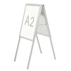 Photo Tréteau d'affichage public A2 - 465 x 1010 mm - Argent : MAUL 66312-08