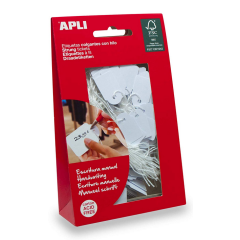 Photo Étiquettes à trou et ficelle 13 x 20 mm (Affichage de prix) AGIPA 7008