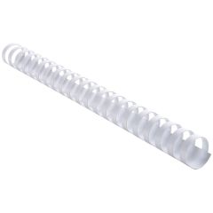 Photo Baguettes de 21 anneaux - 25 mm - Blanc EXACOMPTA