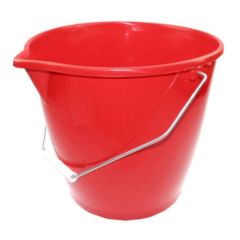 Photo Seau en plastique - 12 L - Rouge PEGGY PERFECT