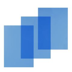 Photo Couvertures pour reliure A4 - PVC 0,20 mm - Bleu transparent - PAVO 8008988