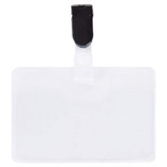 Photo lot de 25 Badges avec clip - Ouverture face avant - 90 x 60 mm : PAVO