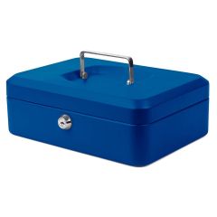 Photo Caisse à monnaie - Bleu - 250 x 180 x 90 mm : PAVO 7300180