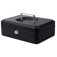 Photo Caisse à monnaie - Noir - 250 x 180 x 90 mm : PAVO 8011841