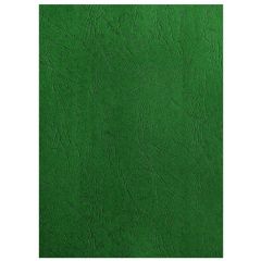 Photo Plat de couverture pour reliure A4 - Carton Grain Cuir - Vert Foncé mat PAVO (8032464)