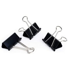 Photo Pince double clip en métal - Largeur 25 mm - Noir PAVO 8042081