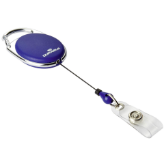 Photo DURABLE : Porte badges avec jojo - Bleu foncé (lot de 10)