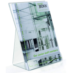 Photo DURABLE : Présentoir brochures de table - 1 compartiment format A5 8595-19