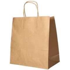 Photo Sac en papier avec anse - 250 x 260 x 170 mm - Brun PAP STAR