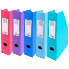 Photo Porte revues en PP - Dos de 70 mm - Assortiment EXACOMPTA Opaque