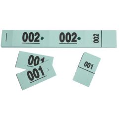 Ticket vestiaire vert Carnet Exacompta 96607E exemple