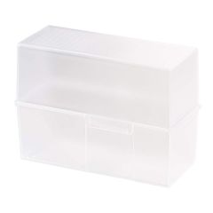 Photo Boite pour fiches en plastique - Format A5 - Blanc translucide : HAN 975-63 