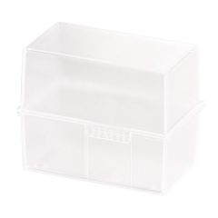 Photo Boite pour fiches en plastique - Format A6 - Blanc translucide : HAN 976-63 