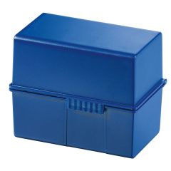 Photo Boite pour fiches en plastique - Format A7 - Bleu : HAN 977-14 