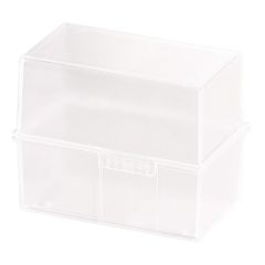 Photo Boite pour fiches en plastique - Format A7 - Blanc translucide : HAN 977-63 