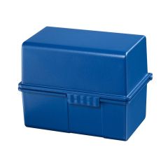 Photo Boite pour fiches en plastique - Format A8 - Bleu : HAN