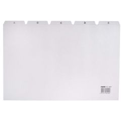 Photo Jeu de 25 Intercalaires alphabétiques en plastique - 297 x 210 mm - A4 : HAN 984
