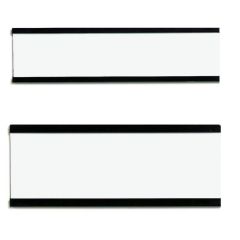 Photo Porte-étiquette magnétique C-profil - 75 x 30 mm - Marron : FRANKEN