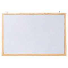 Photo Tableau magnétique blanc cadre bois - 1.000 x 600 mm : FRANKEN CC-MM60100E 