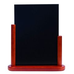 Photo Ardoise de Table - 280 x 320 mm - Acajou : SECURIT Elegant Grand (ELE-M-LA)